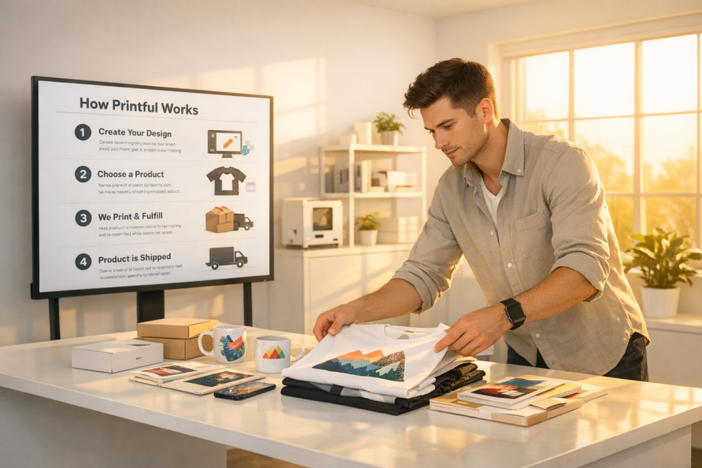 Best AI Tool For Business 2026: Printful Print On Demand Guide (Step by Step)